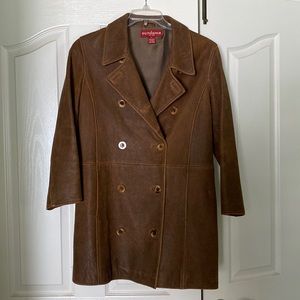 Sundance womens genuine leather coat size medium